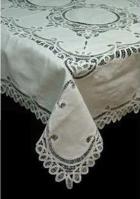 Cotton With Battenburg Lace tablecloths