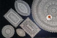 100% Cotton Hand made Tatting Lace Tablecloth; Doilies;Placemats & Runners